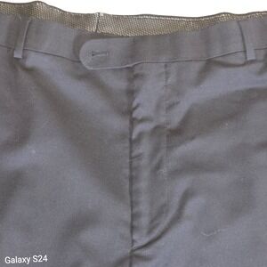 Joseph Abboud Black 46x32‎ Wool Blend Dress Pants Trousers Business